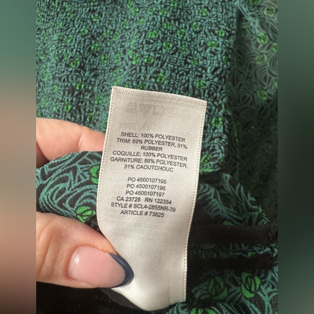 ARITZIA WILFRED emerald green long sleeve zip up blouse (XXS) - Picture 4 of 5